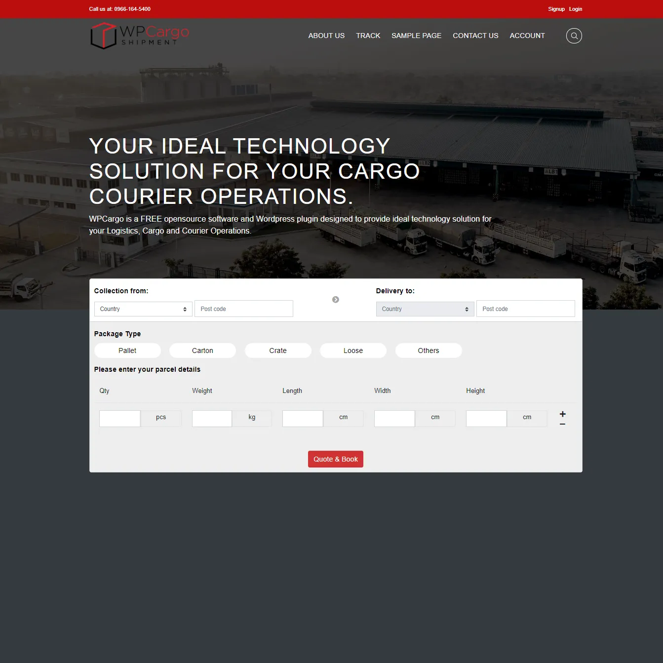 WPCargo Transport and Logistics Theme