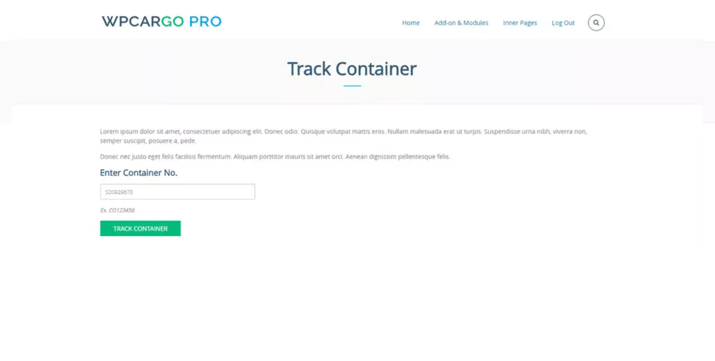 wpcargo track container