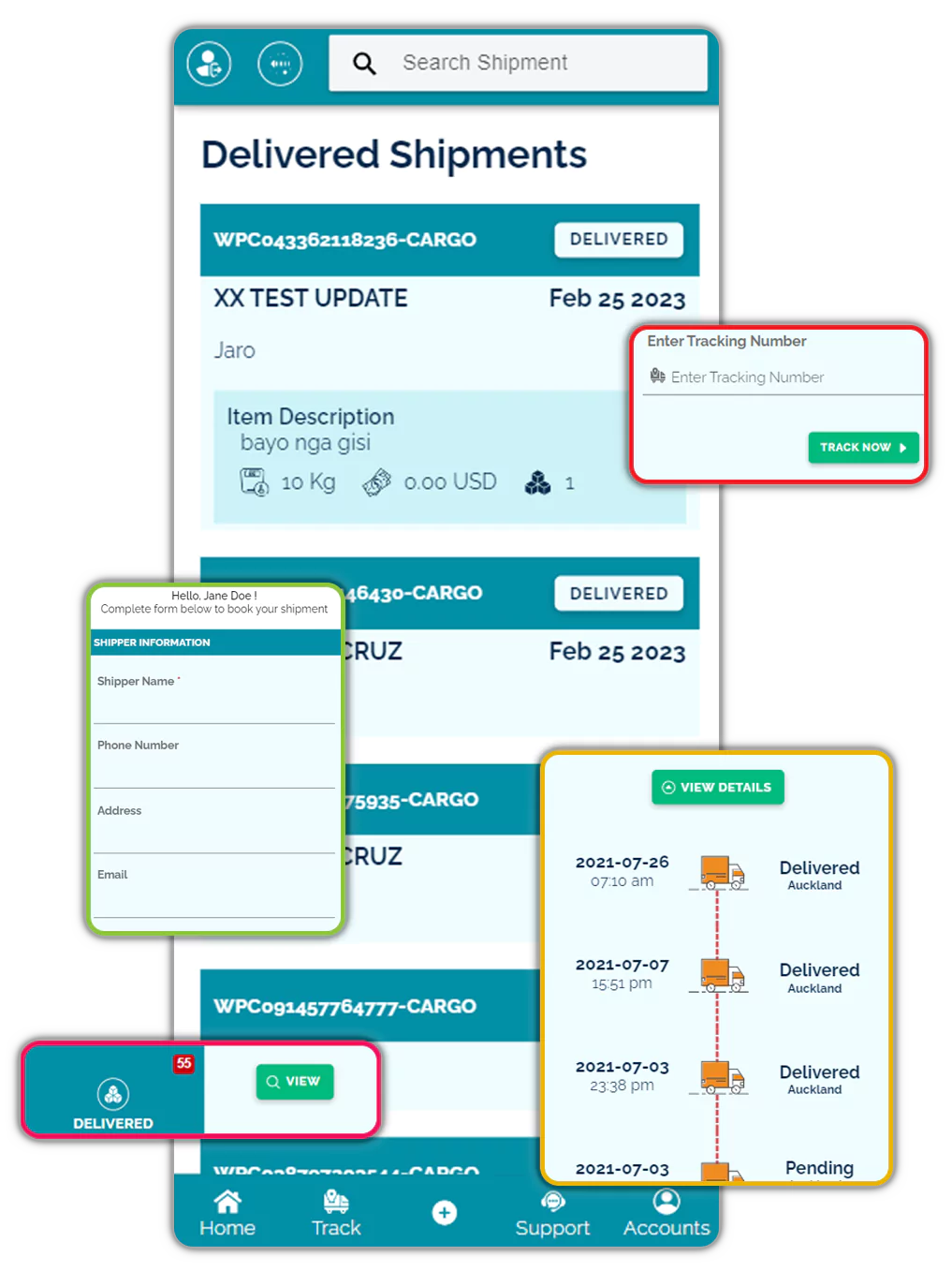 wpcargo client app