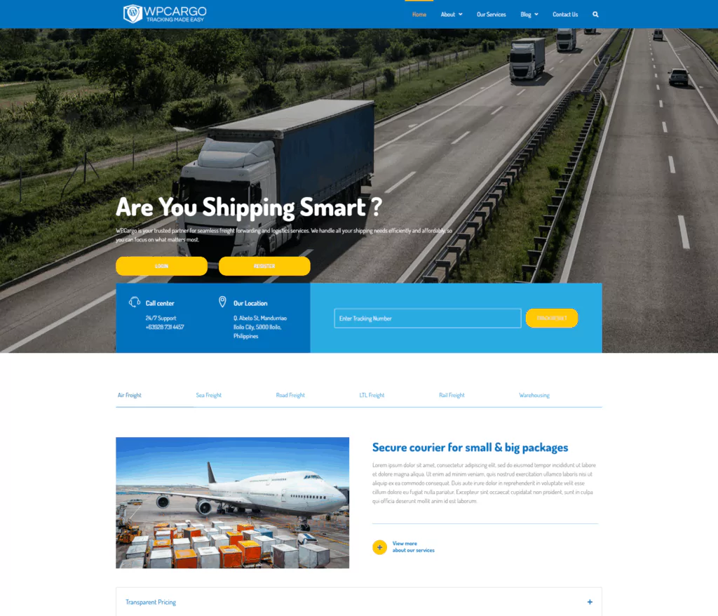 wpcargo shipping-rate-2024 theme